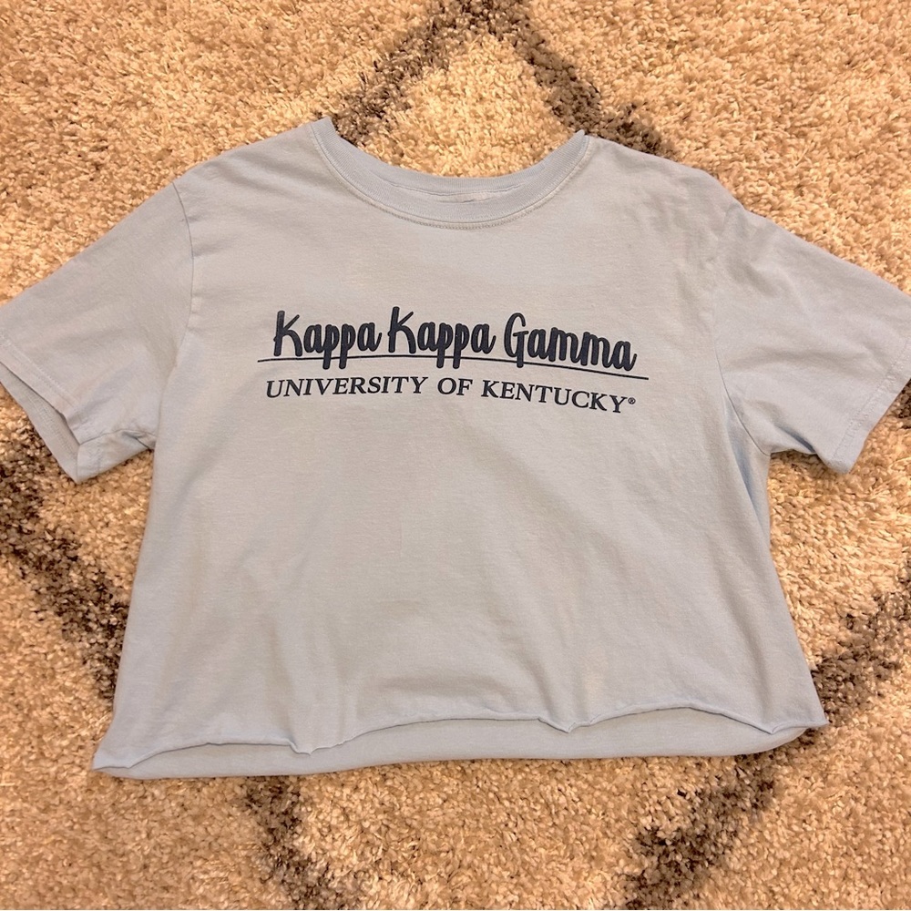 KAPPA KAPPA GAMMA KENTUCKY tshirts size medium cropped KKG UK